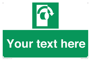 Custom Turn Clockwise Sign